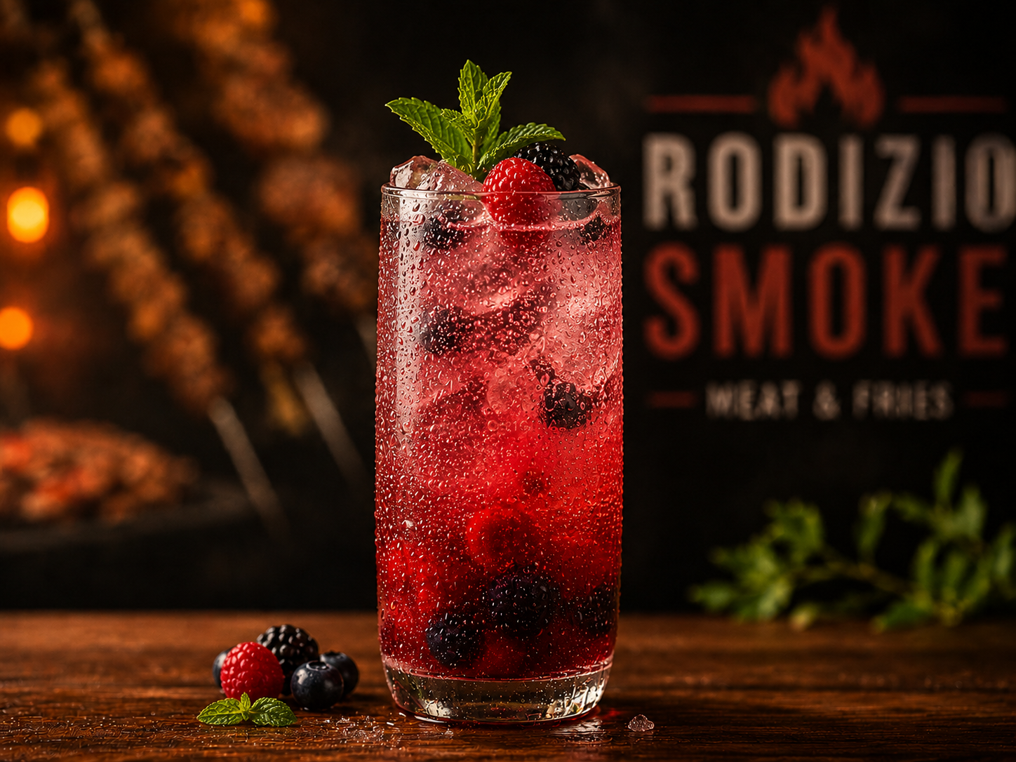 Soda italiana frutos rojos