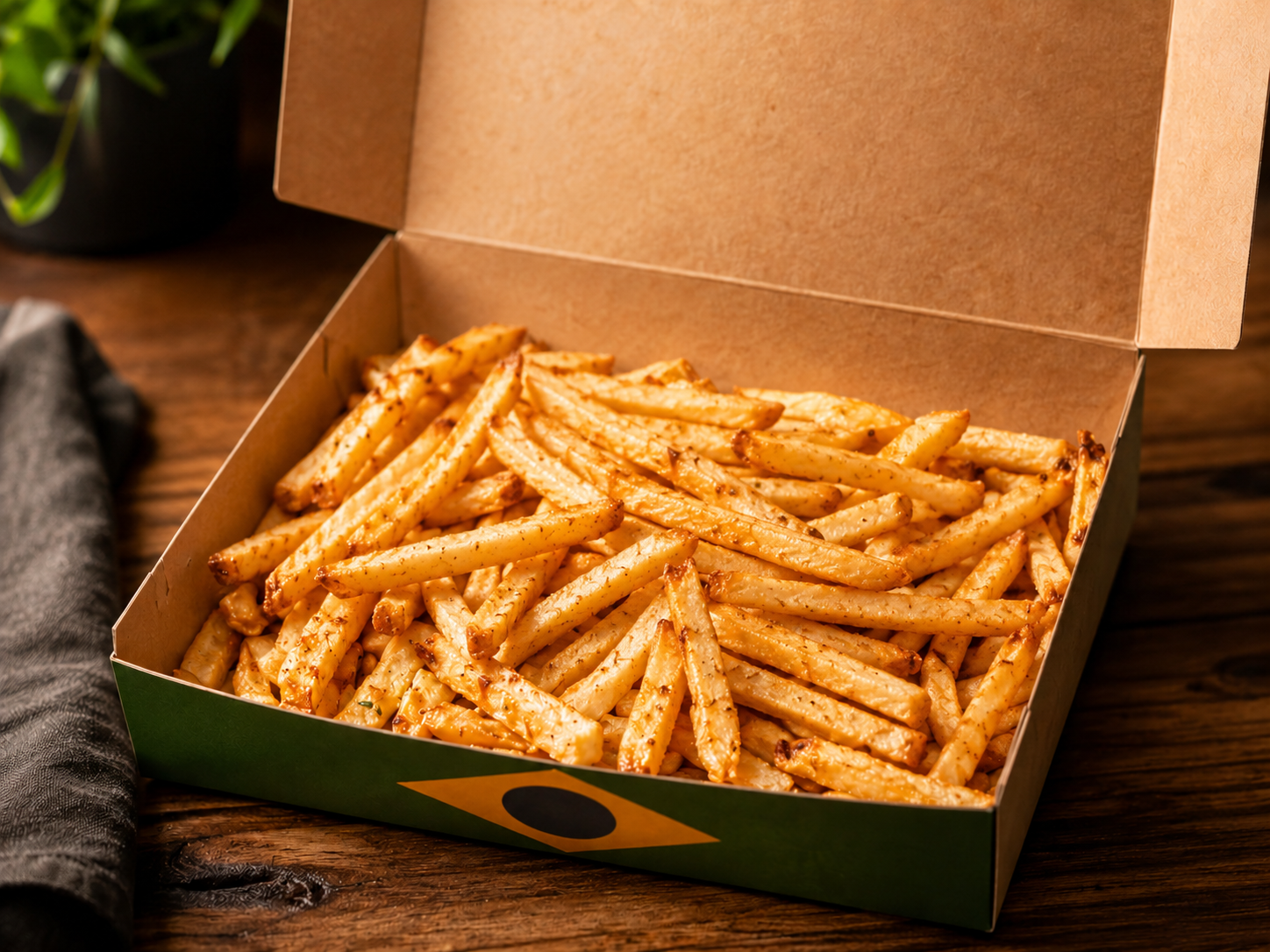Porción de papas fritas